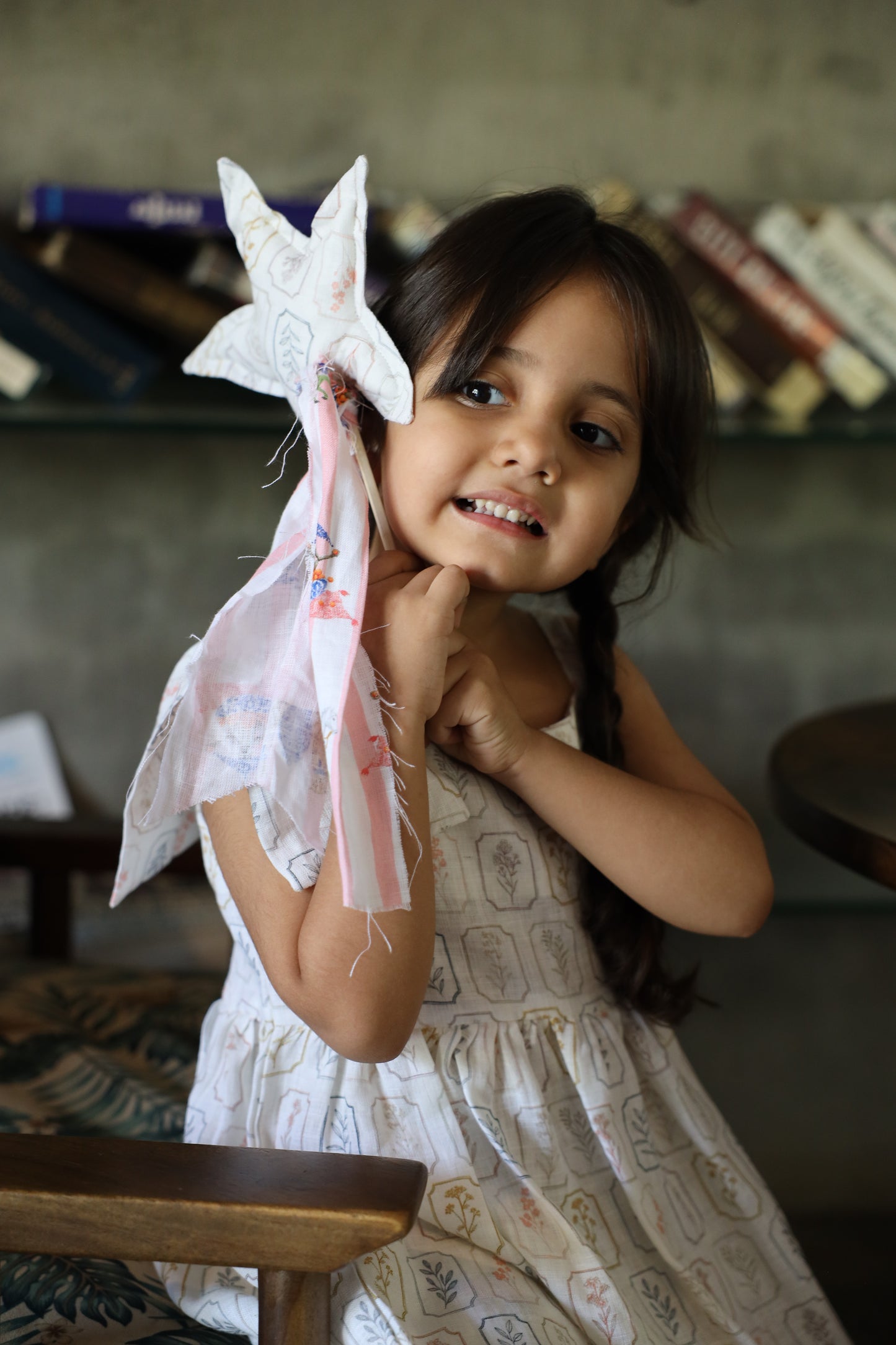 The Arbor Essence Print Pure Linen Dress