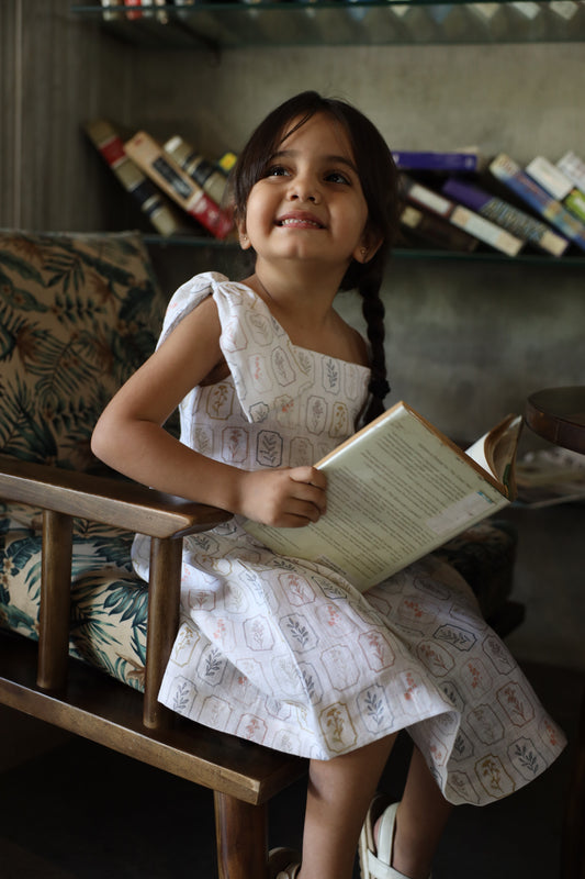 The Arbor Essence Print Pure Linen Dress