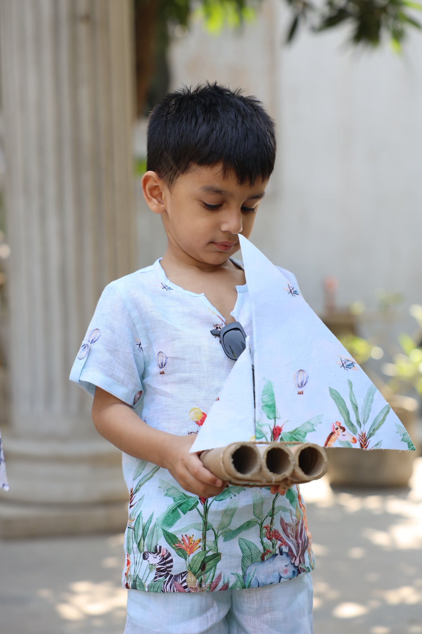 The Natures Flight Print Pure Linen Coord Sets