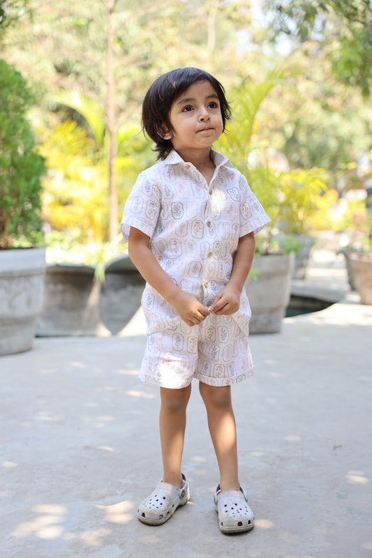 The Arbor Essence Print Pure Linen Coord Sets