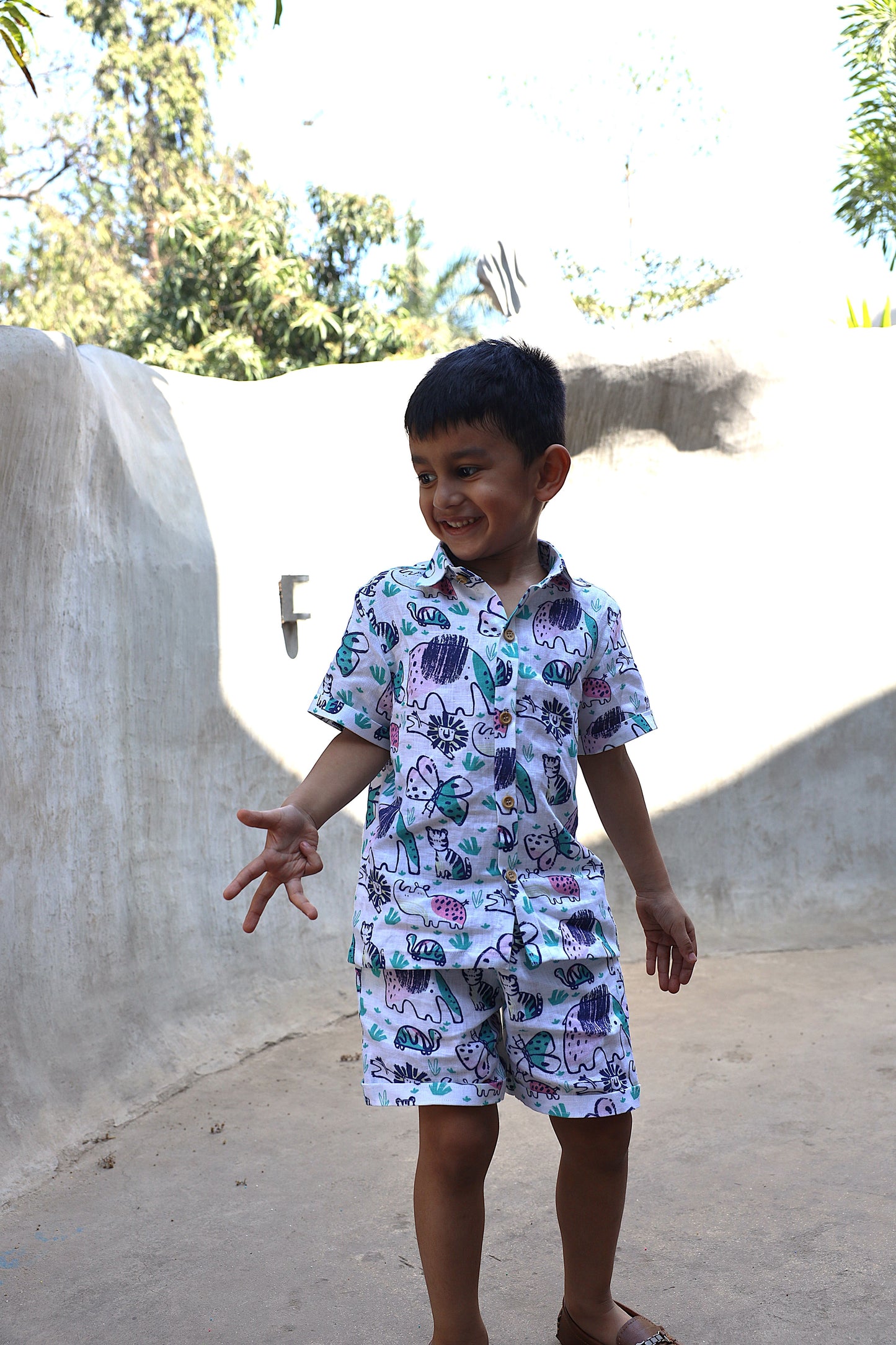 The Sultan's Tapestary Print Pure Linen Coord Sets