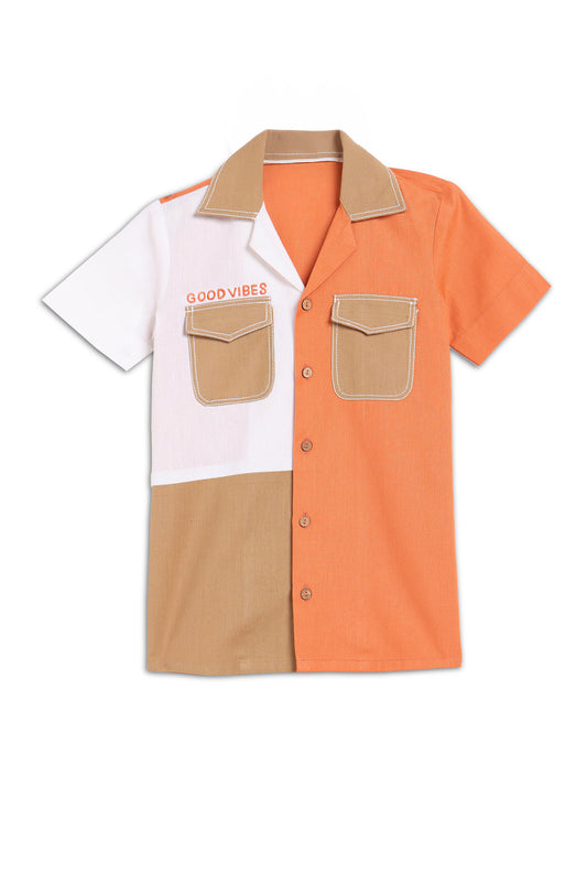 Good Vibes Colorblock Shirt
