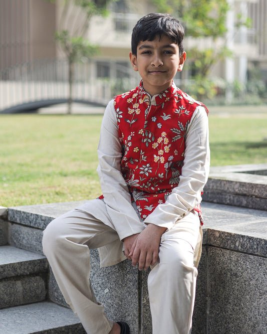 Kurta Pajama With Nehru Jacket