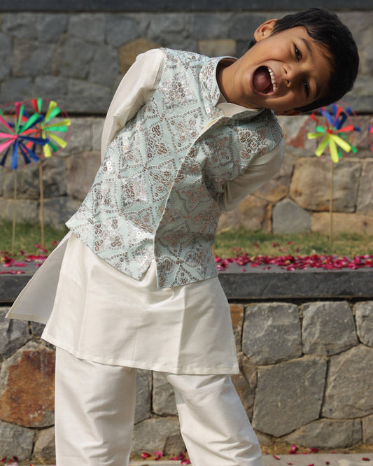 Kurta Pajama With Nehru Jacket