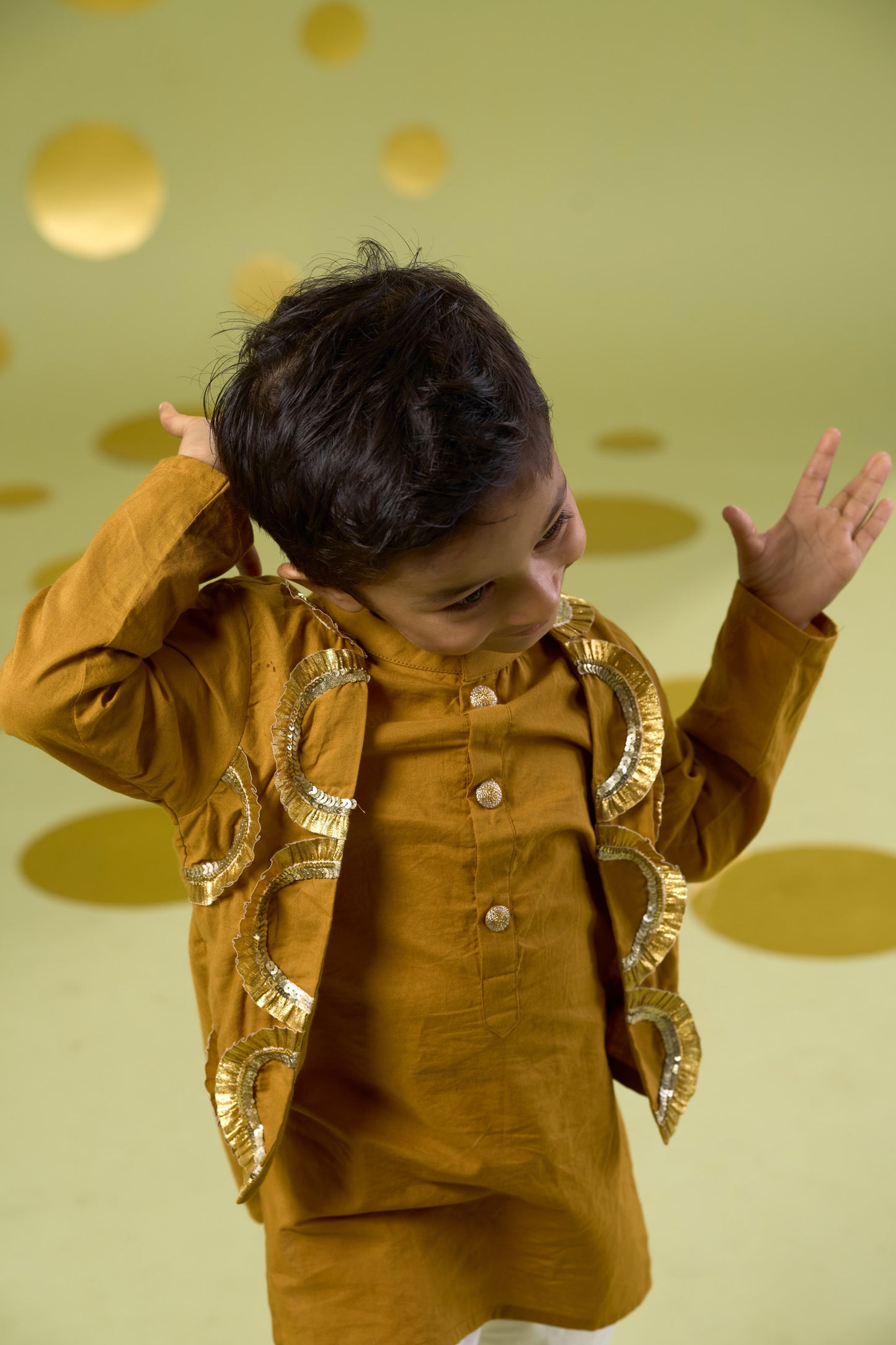 YELLOW GOTA BANDI SET