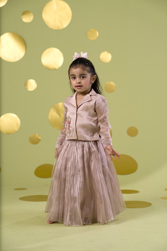 IVORY BIRD SKIRT SET