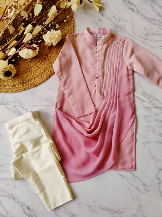 Onion Pink Ombre Kurta Pajamas