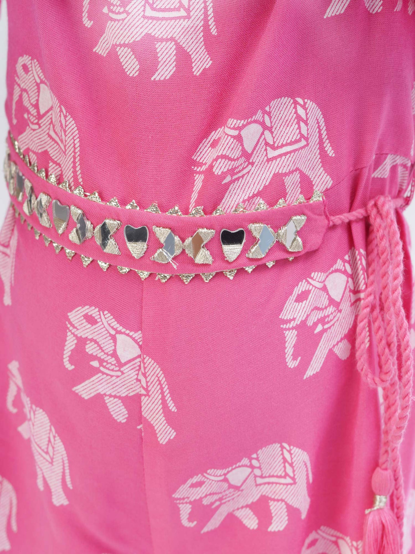 Trunk Tales Girls Pink Flutter Sleeve Jumper