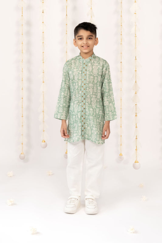 Sparkled Sage Kurta Set