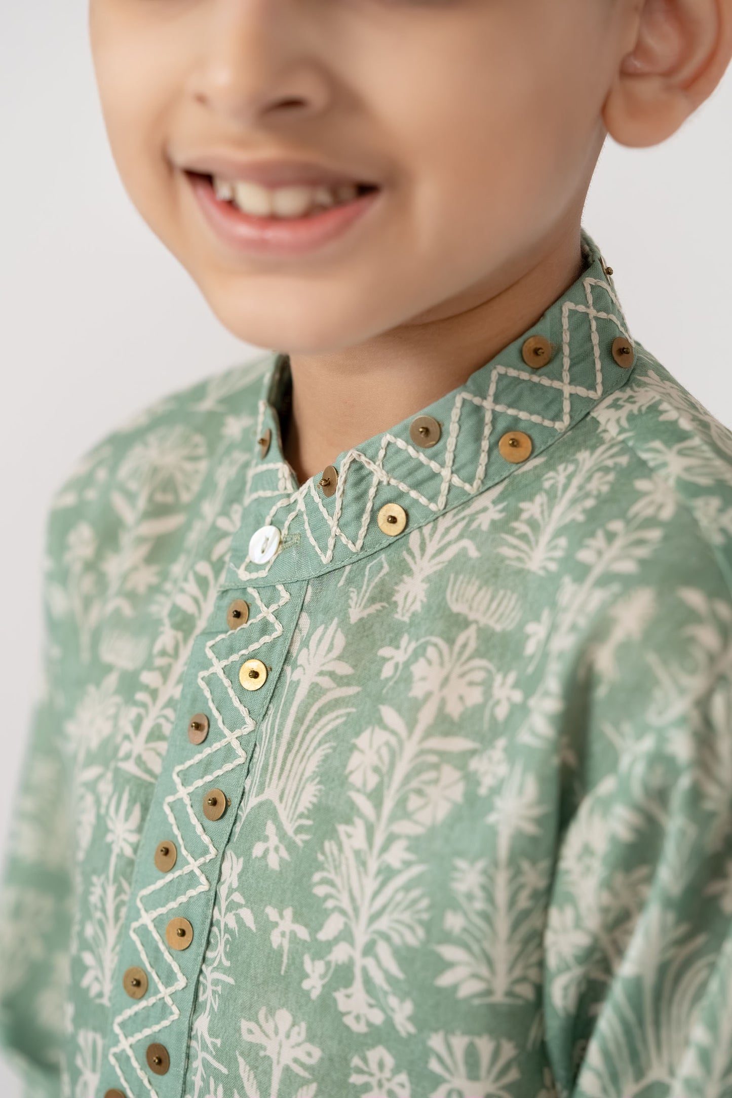 Sparkled Sage Kurta Set