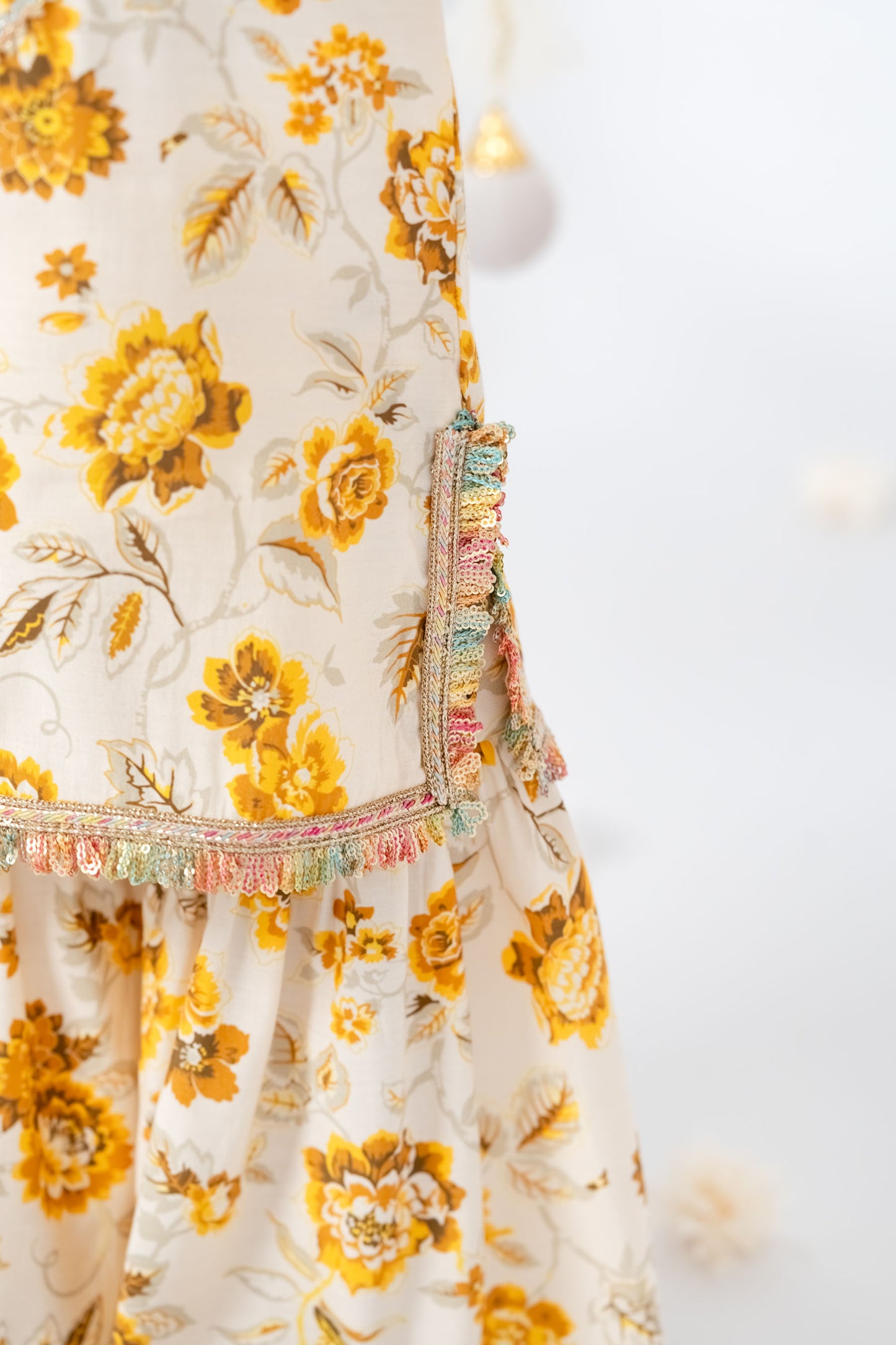 Yellow Garden Sharara Set