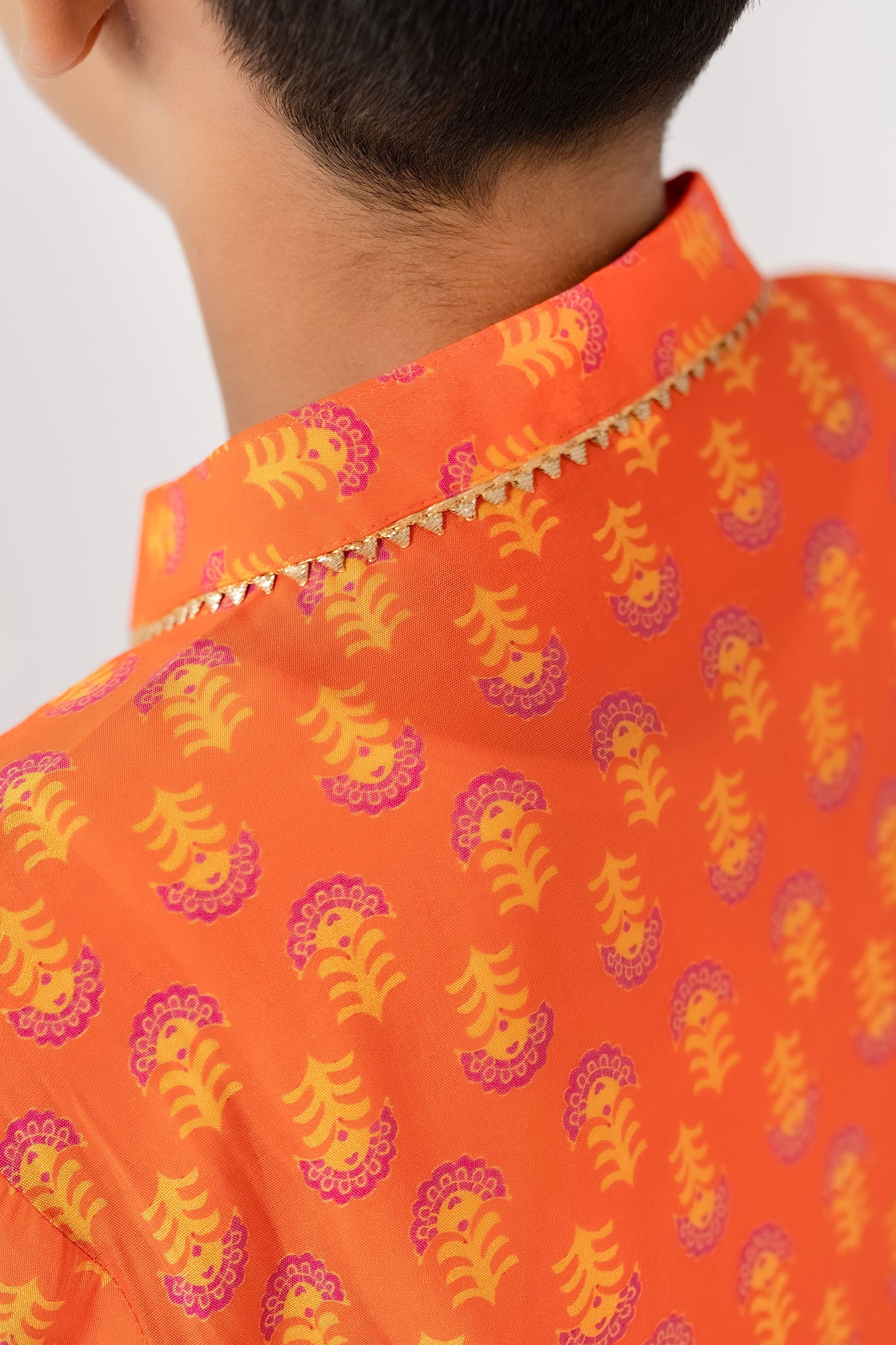 Orange Glow Kurta with Pants