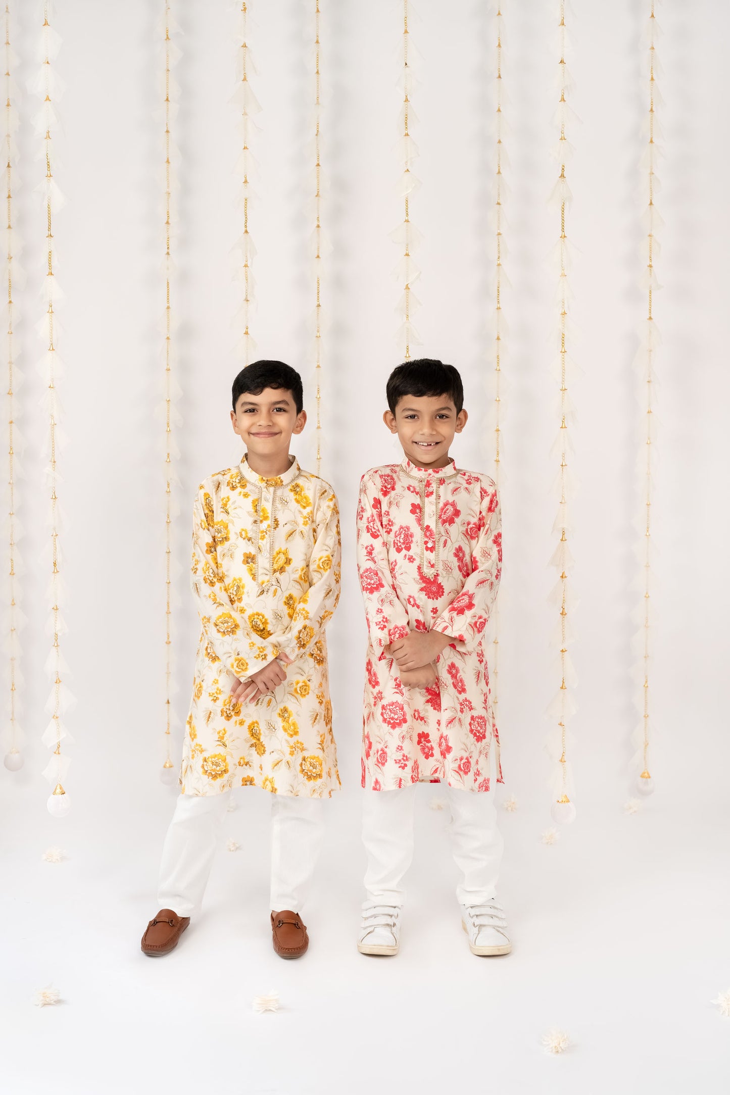 Yellow Garden Kurta with Pants