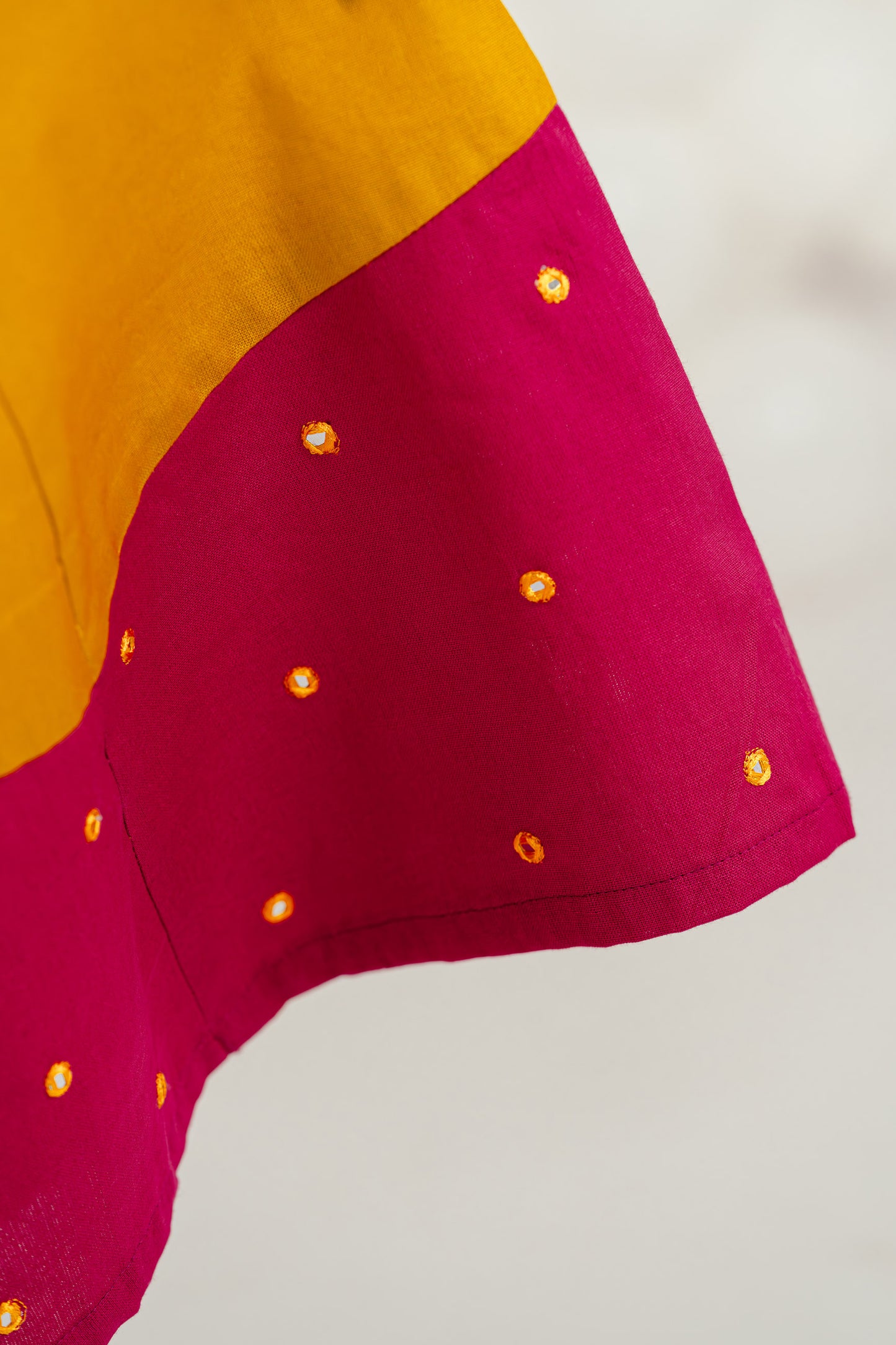 MUSTARD BLOSSOM EMBELLISHED KURTA SET