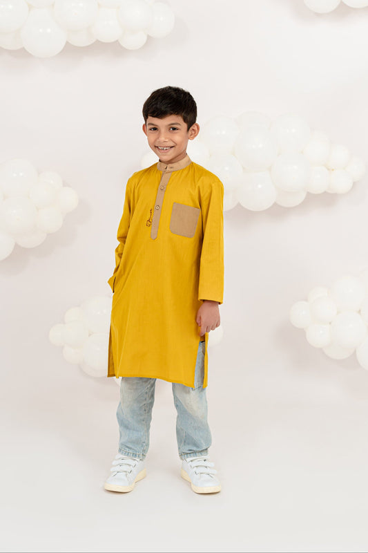 MUSTARD CHARM KURTA