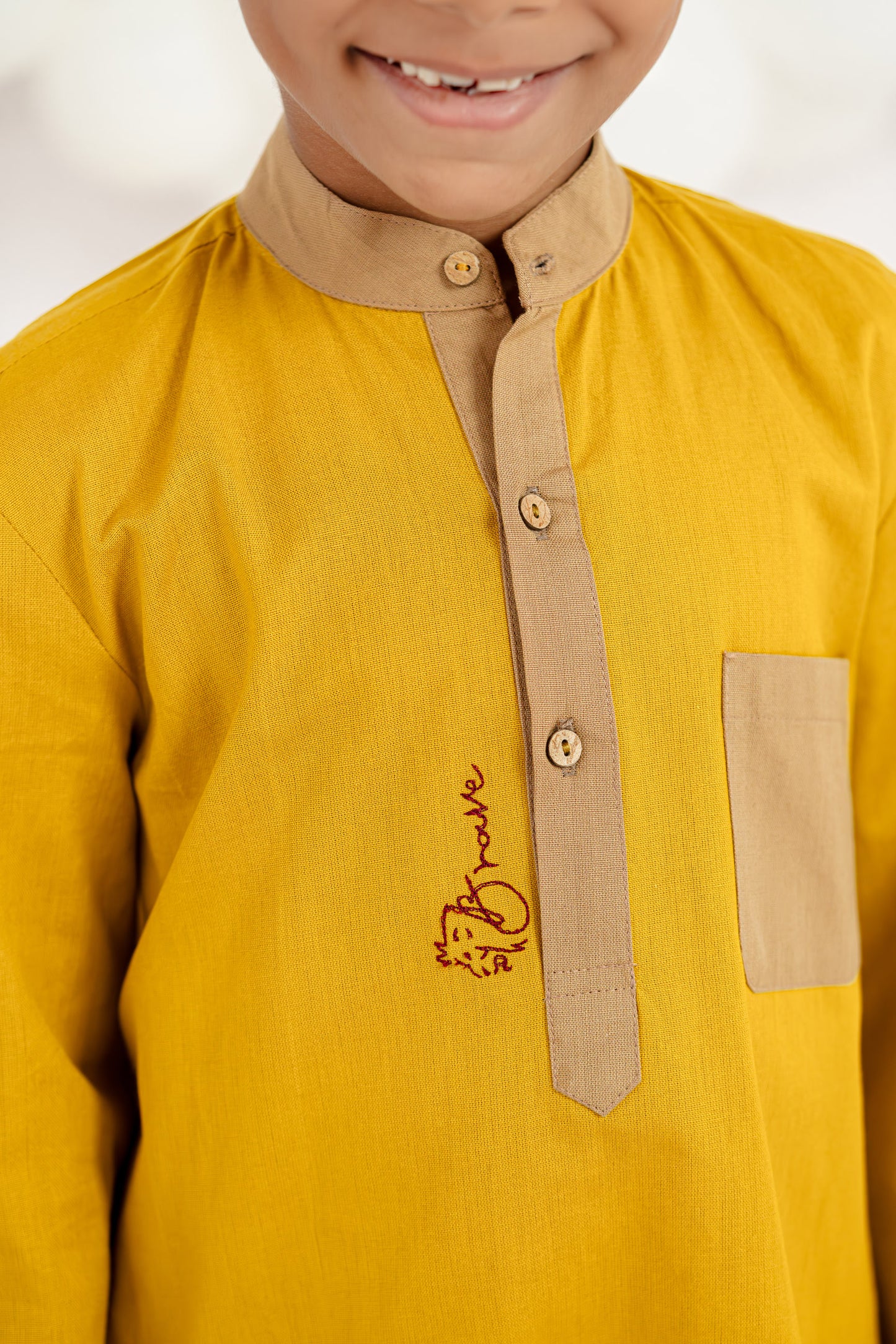 MUSTARD CHARM KURTA