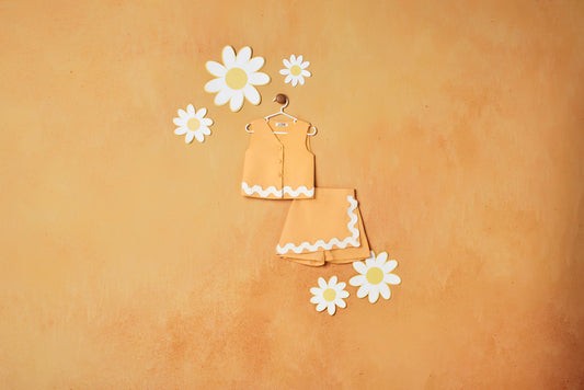 ORANGE SUMMER SKORT SET