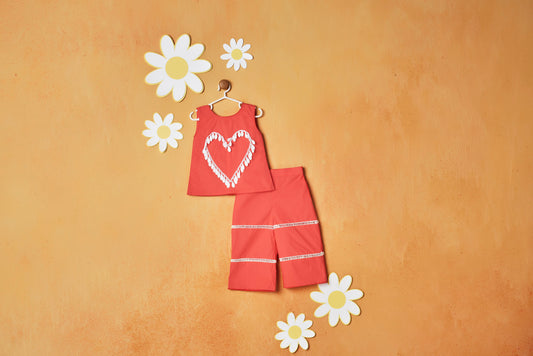 RED DAZZLING HEART SET