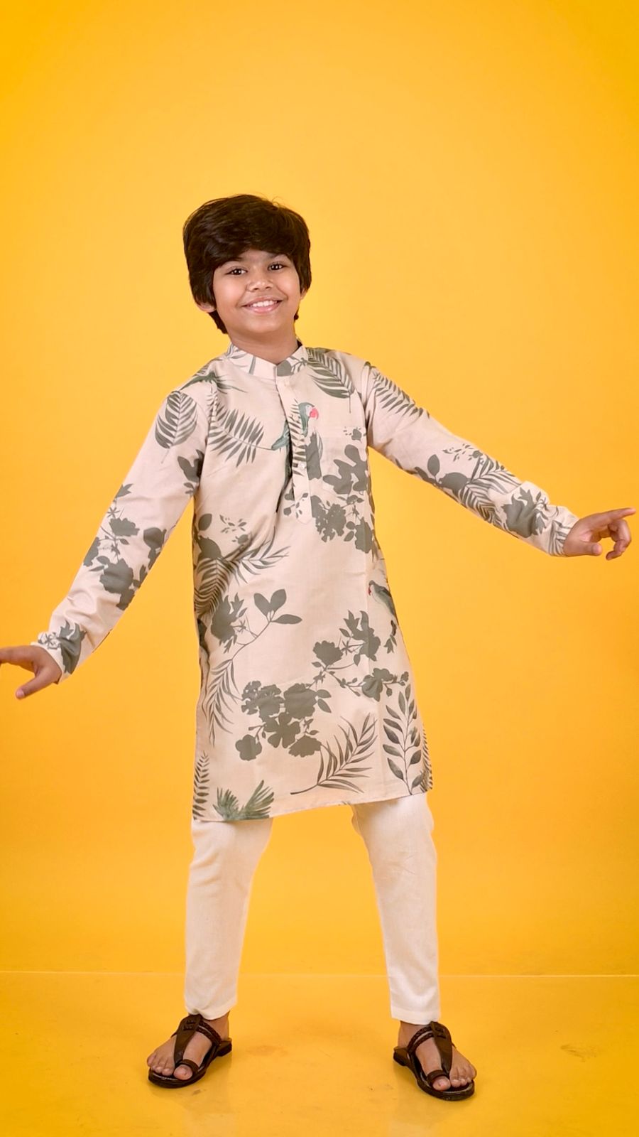 PETAL POETERY KURTA SET