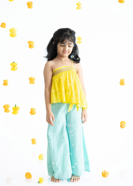 Amarillo Shoulder top with lehenga pant