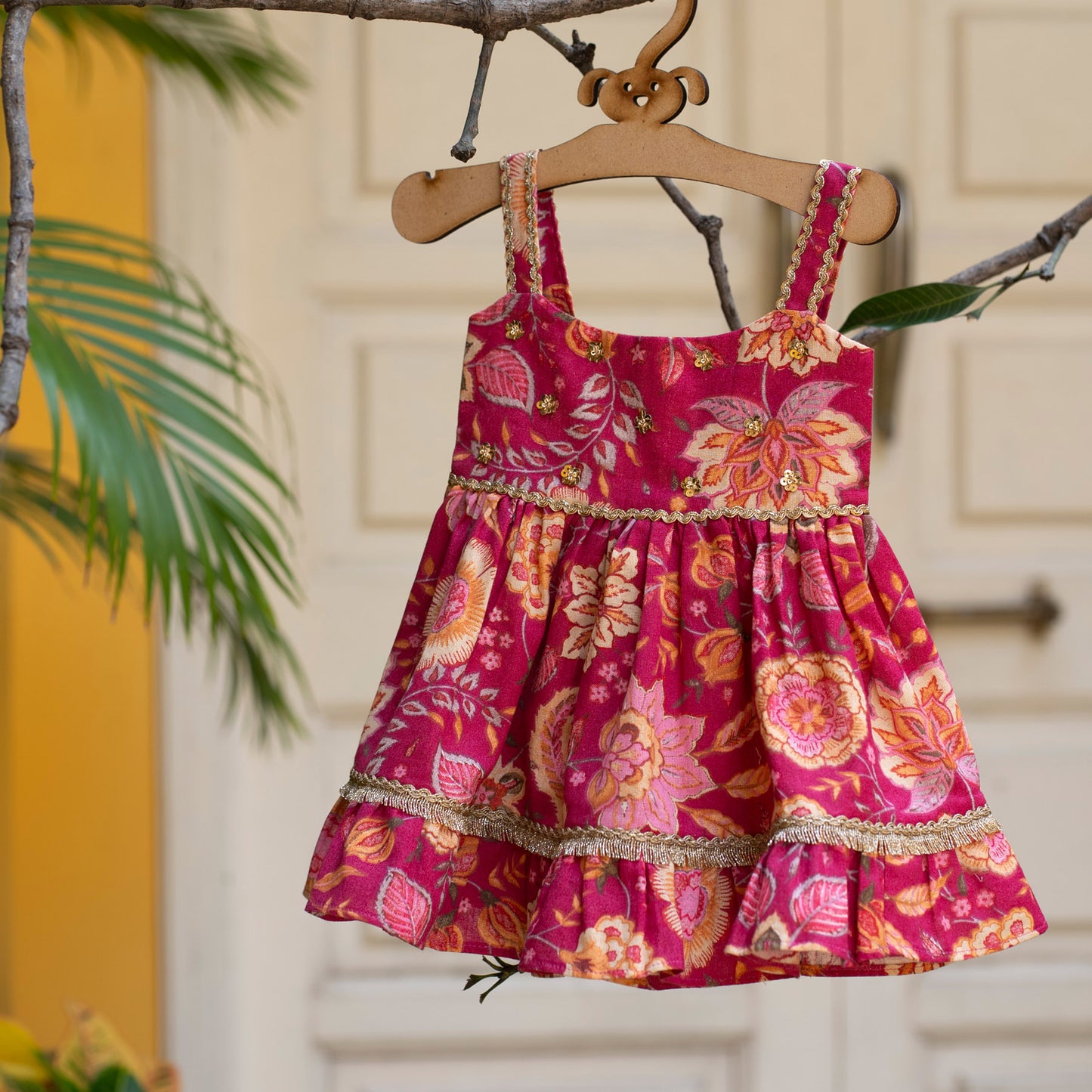 NOOR INFANT GIRLS STRAP DRESS)