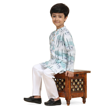 DEER KURTA PYJAMA SET