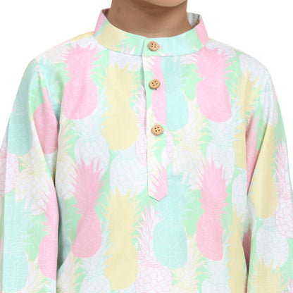 PINEAPPLE PRINT SET