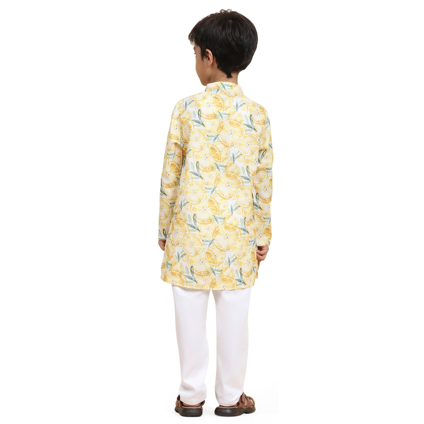 LEMON PRINT KURTA SET