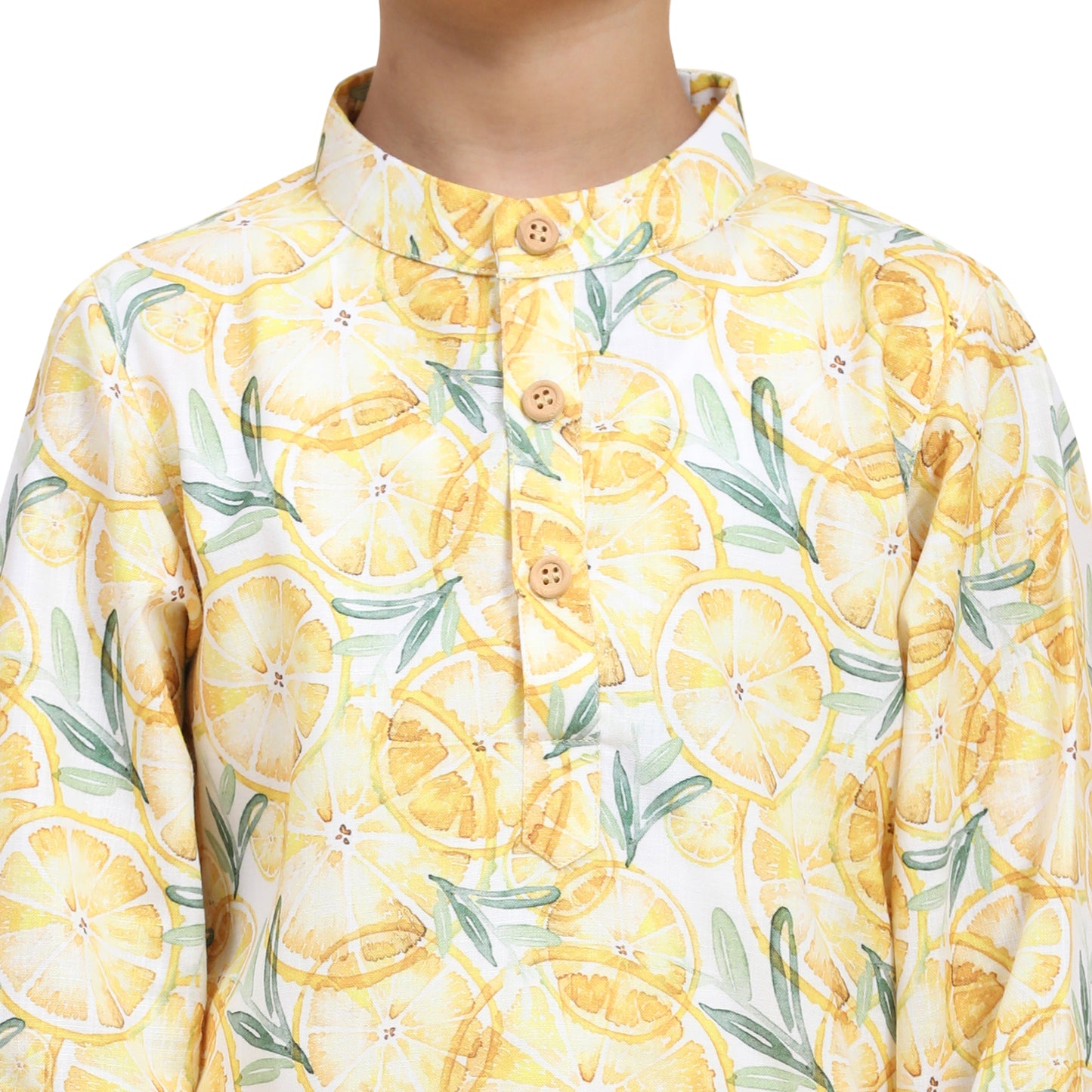 LEMON PRINT KURTA SET