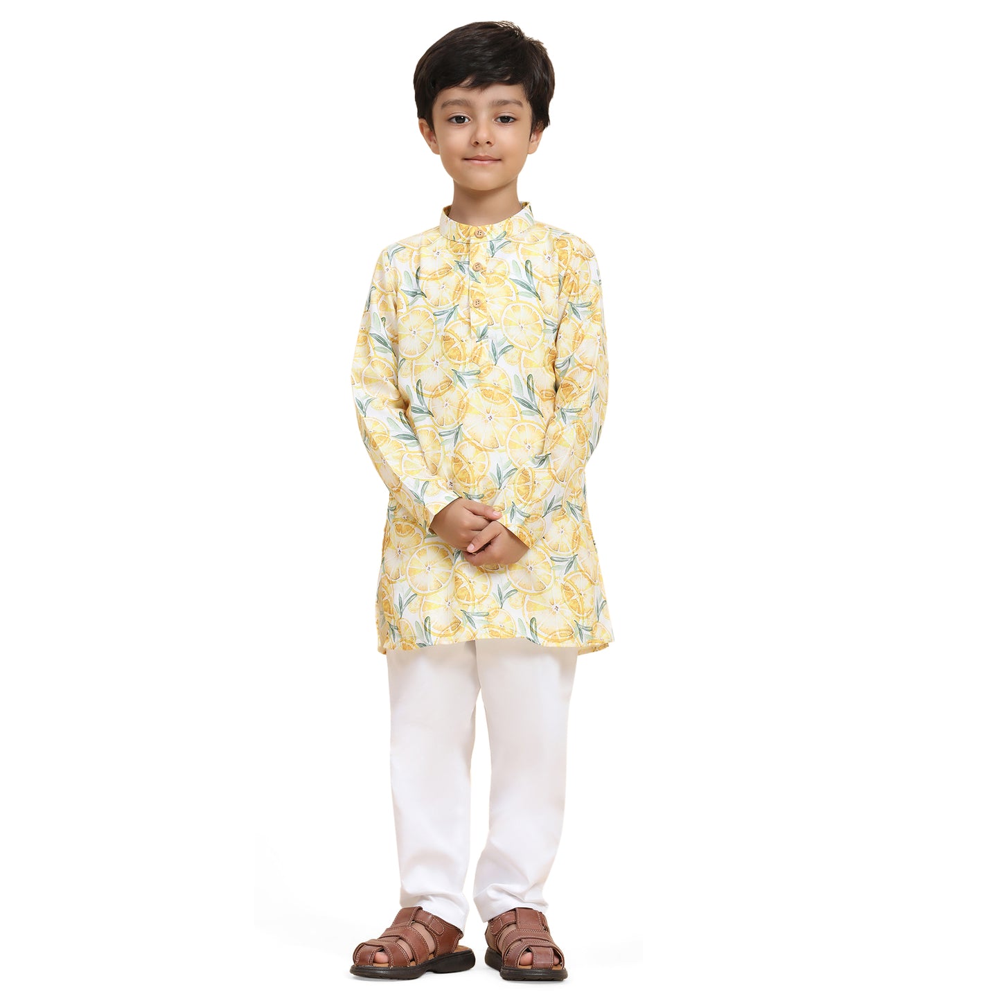 LEMON PRINT KURTA SET