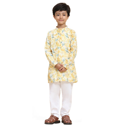 LEMON PRINT KURTA SET