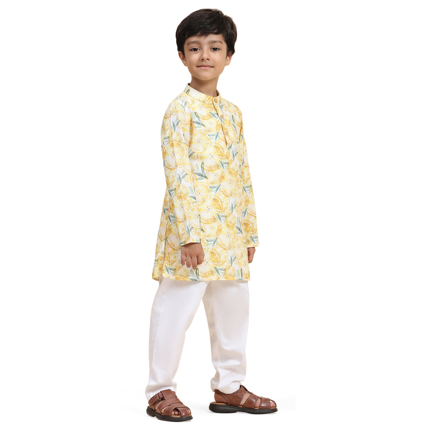 LEMON PRINT KURTA SET