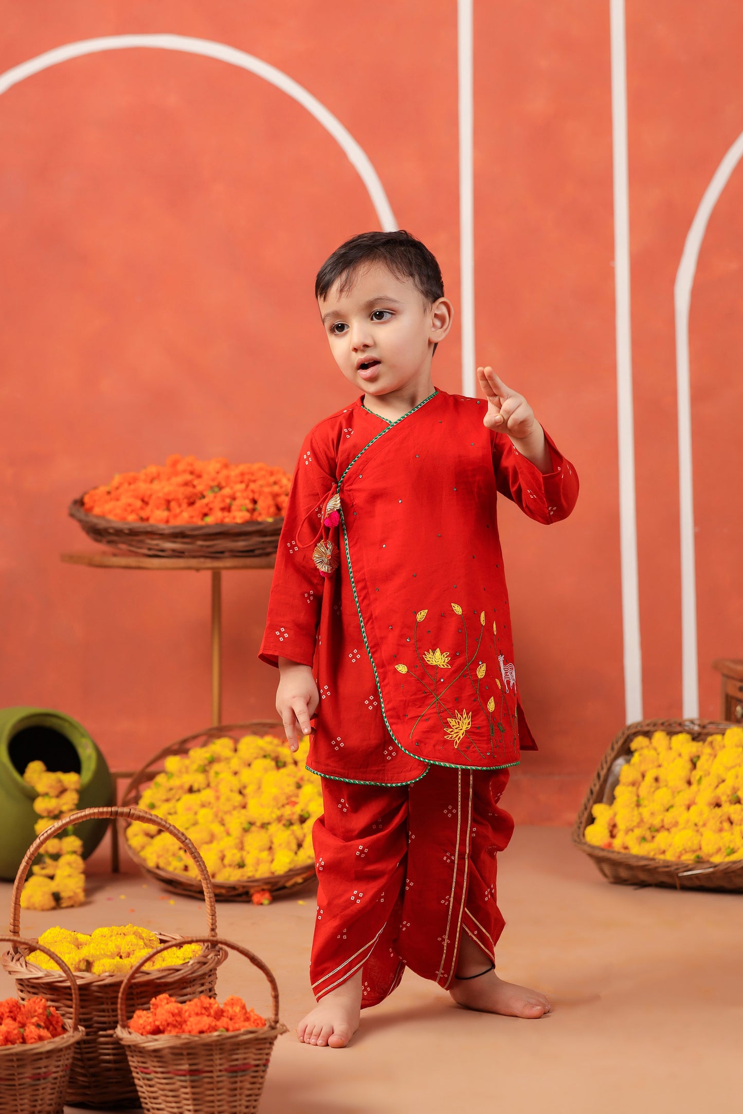 BANSI ANGARKHA DHOTI SET
