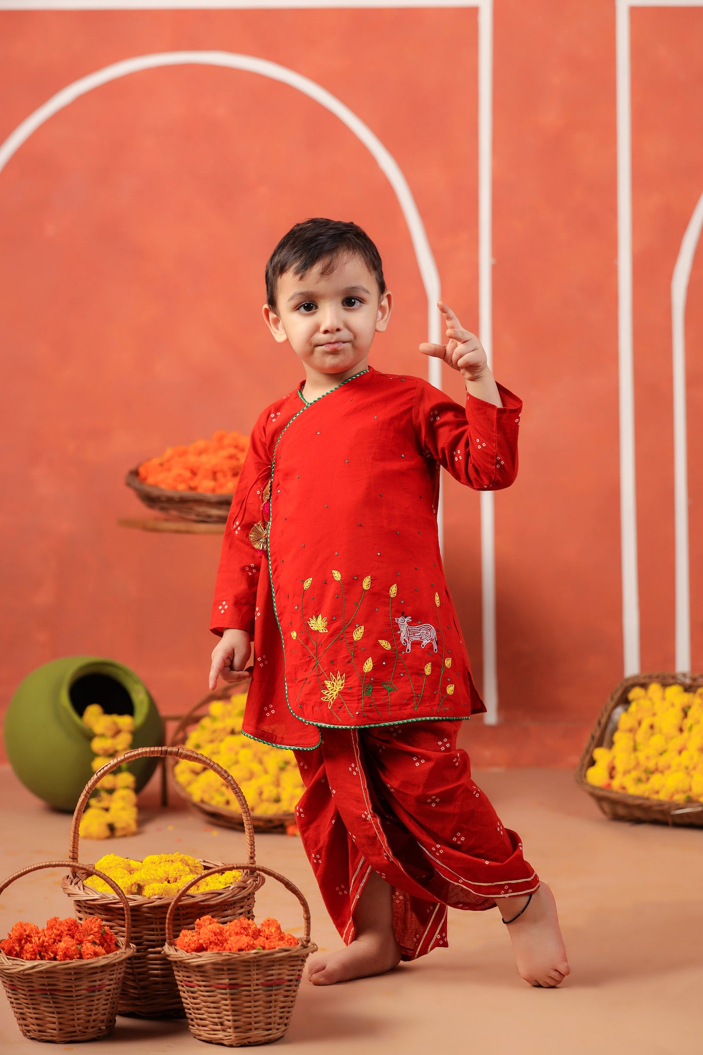 BANSI ANGARKHA DHOTI SET