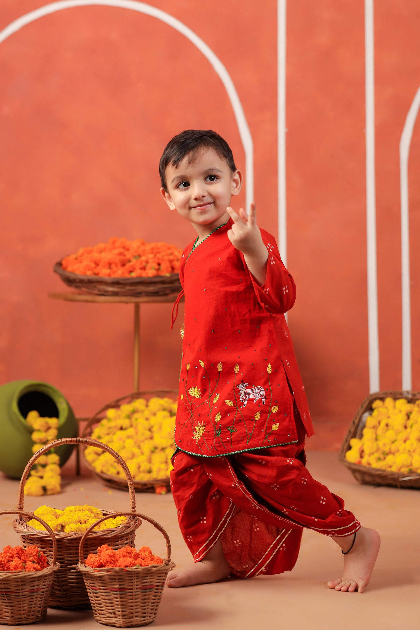 BANSI ANGARKHA DHOTI SET