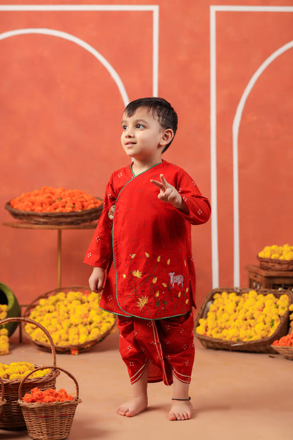 BANSI ANGARKHA DHOTI SET