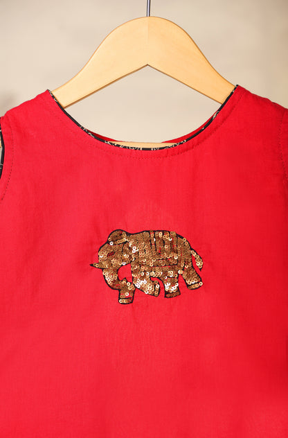 GIRL ELEPHANT SKIRT TOP SET