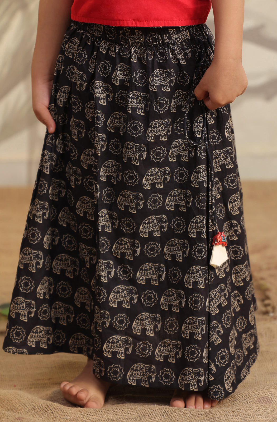 GIRL ELEPHANT SKIRT TOP SET