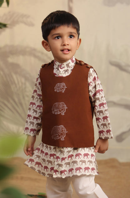 BOYS ELEPHANT 3PC BANDI SET