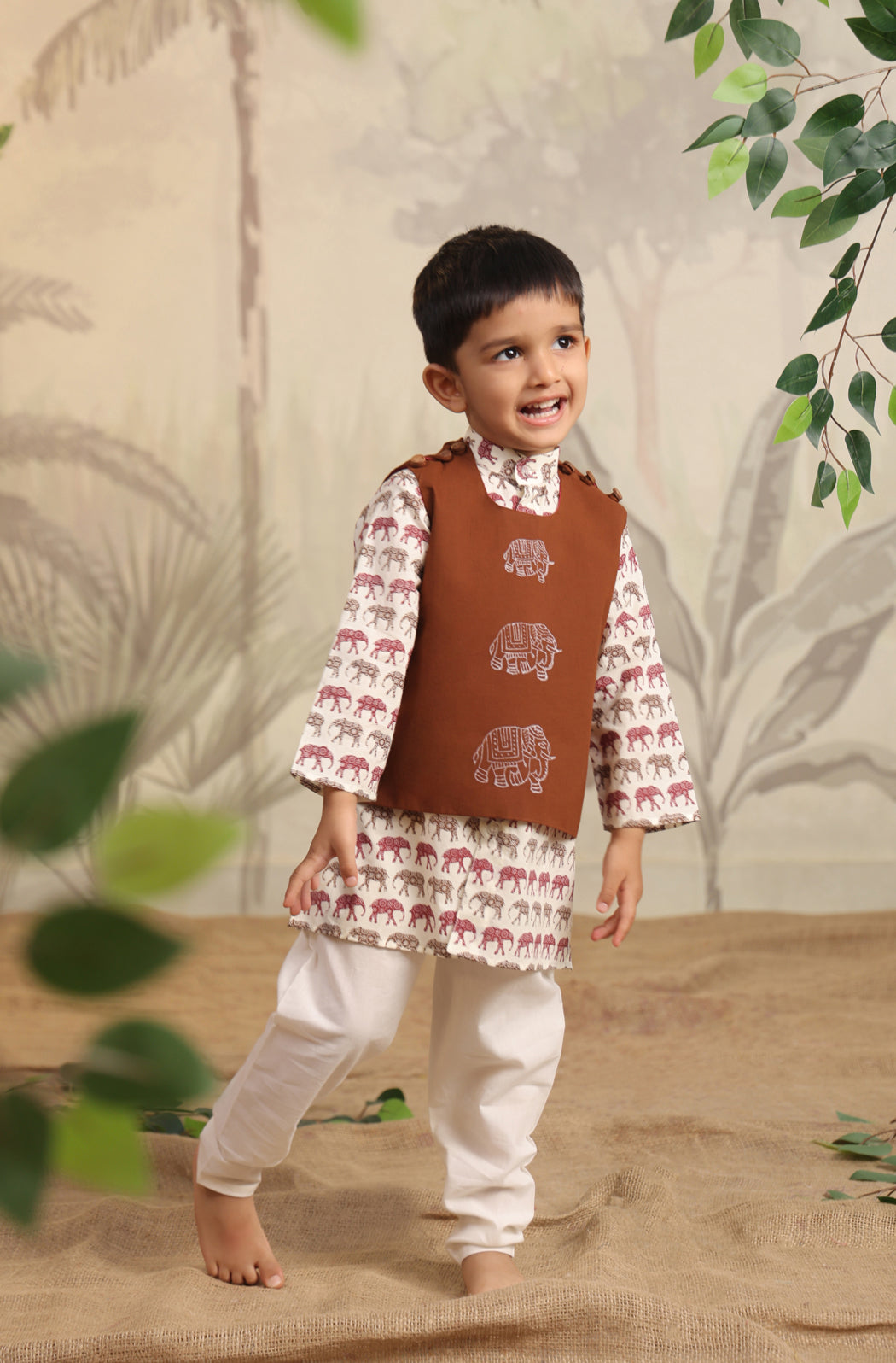 BOYS ELEPHANT 3PC BANDI SET