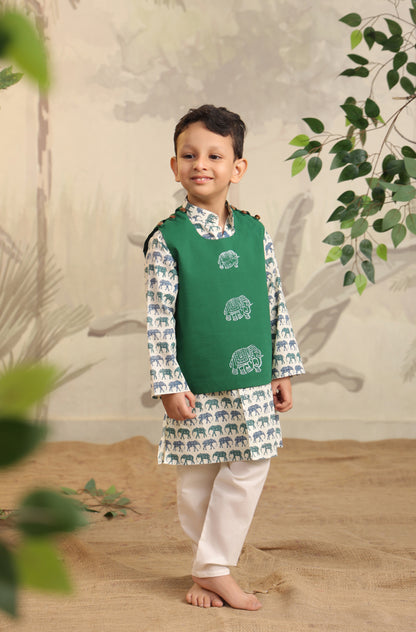 BOYS ELEPHANT 3PC BANDI SET