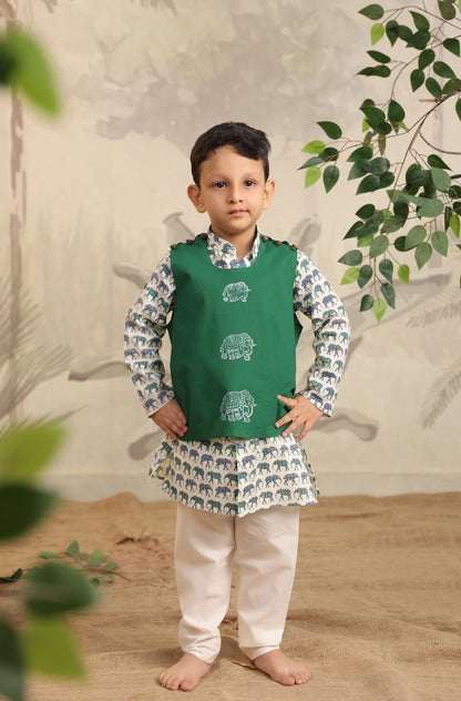 BOYS ELEPHANT 3PC BANDI SET