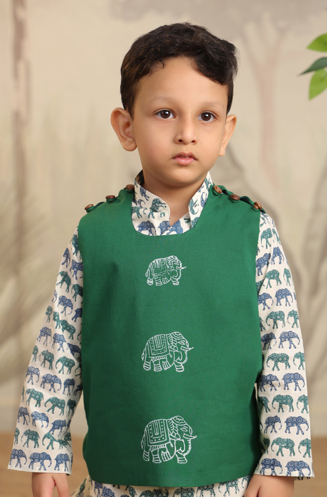 BOYS ELEPHANT 3PC BANDI SET