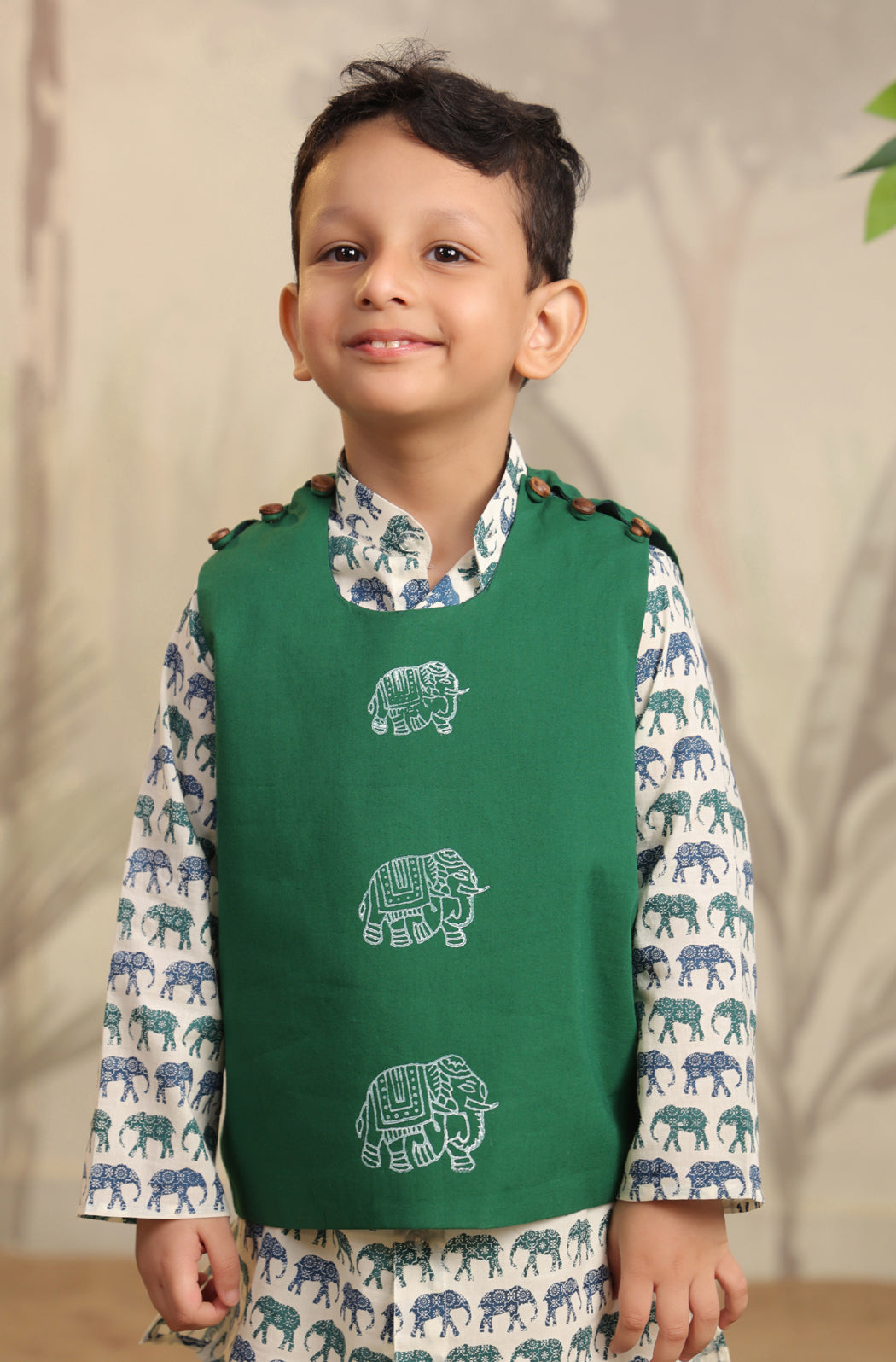 BOYS ELEPHANT 3PC BANDI SET