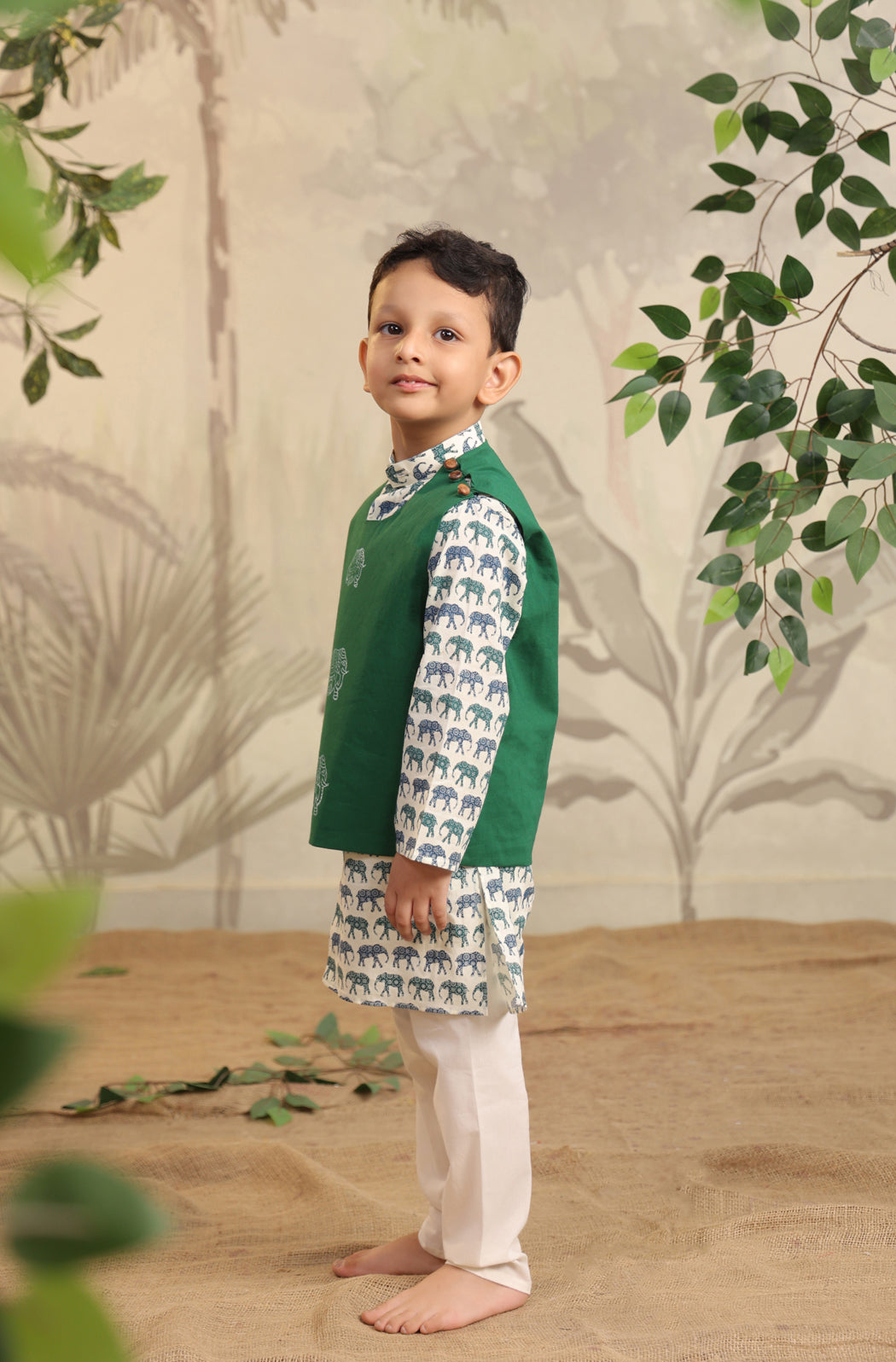 BOYS ELEPHANT 3PC BANDI SET