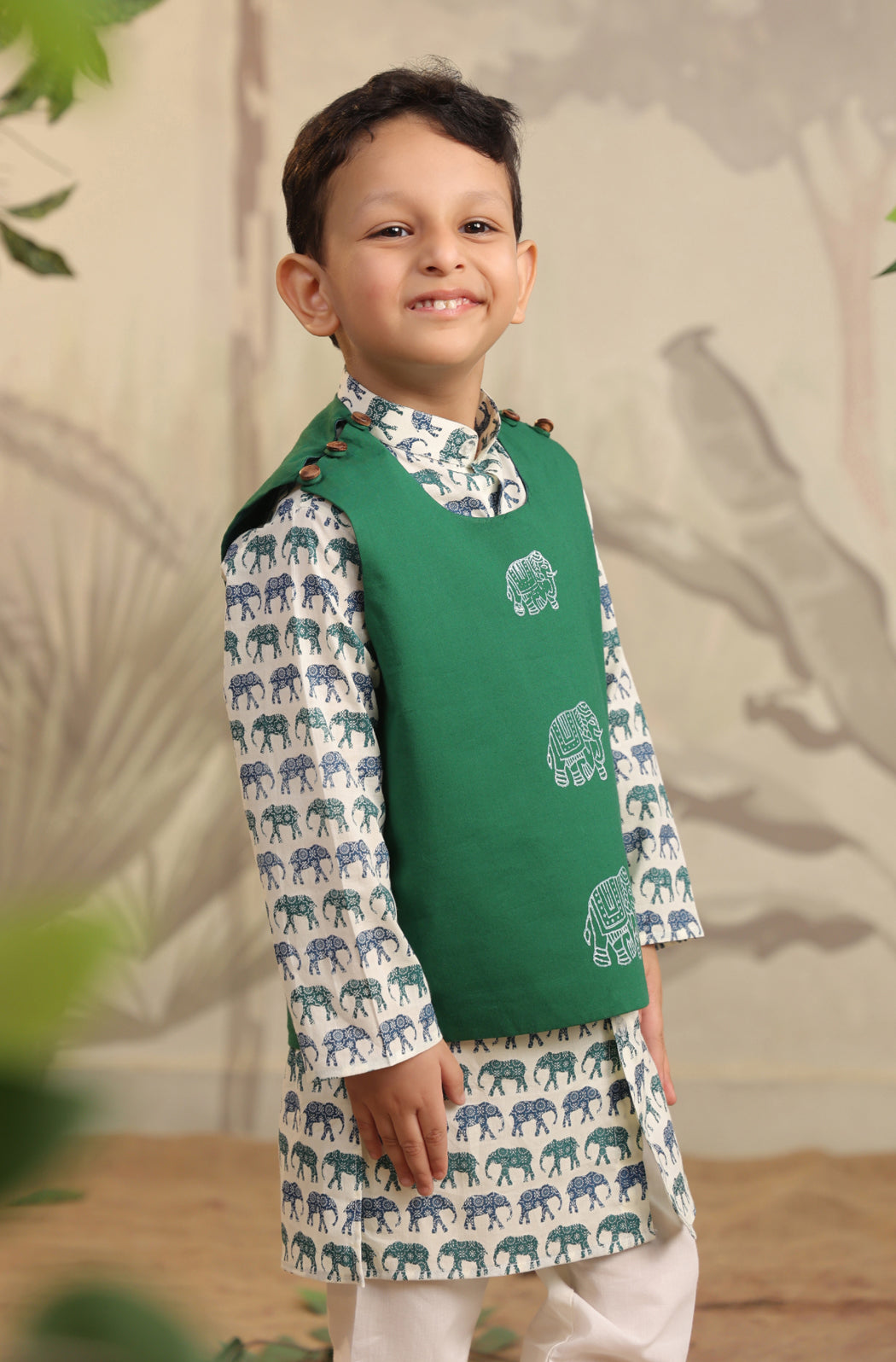 BOYS ELEPHANT 3PC BANDI SET