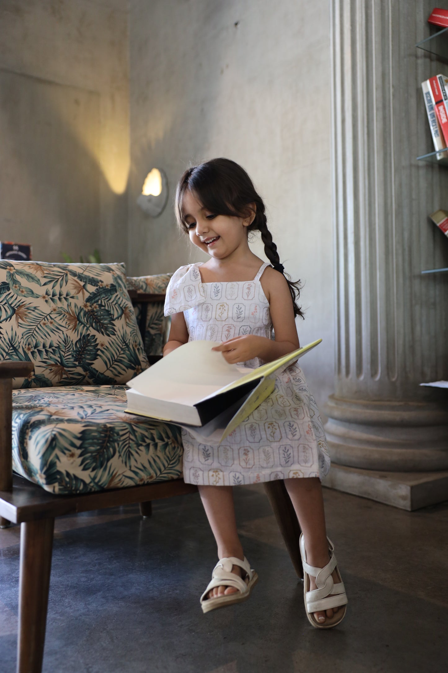 The Arbor Essence Print Pure Linen Dress