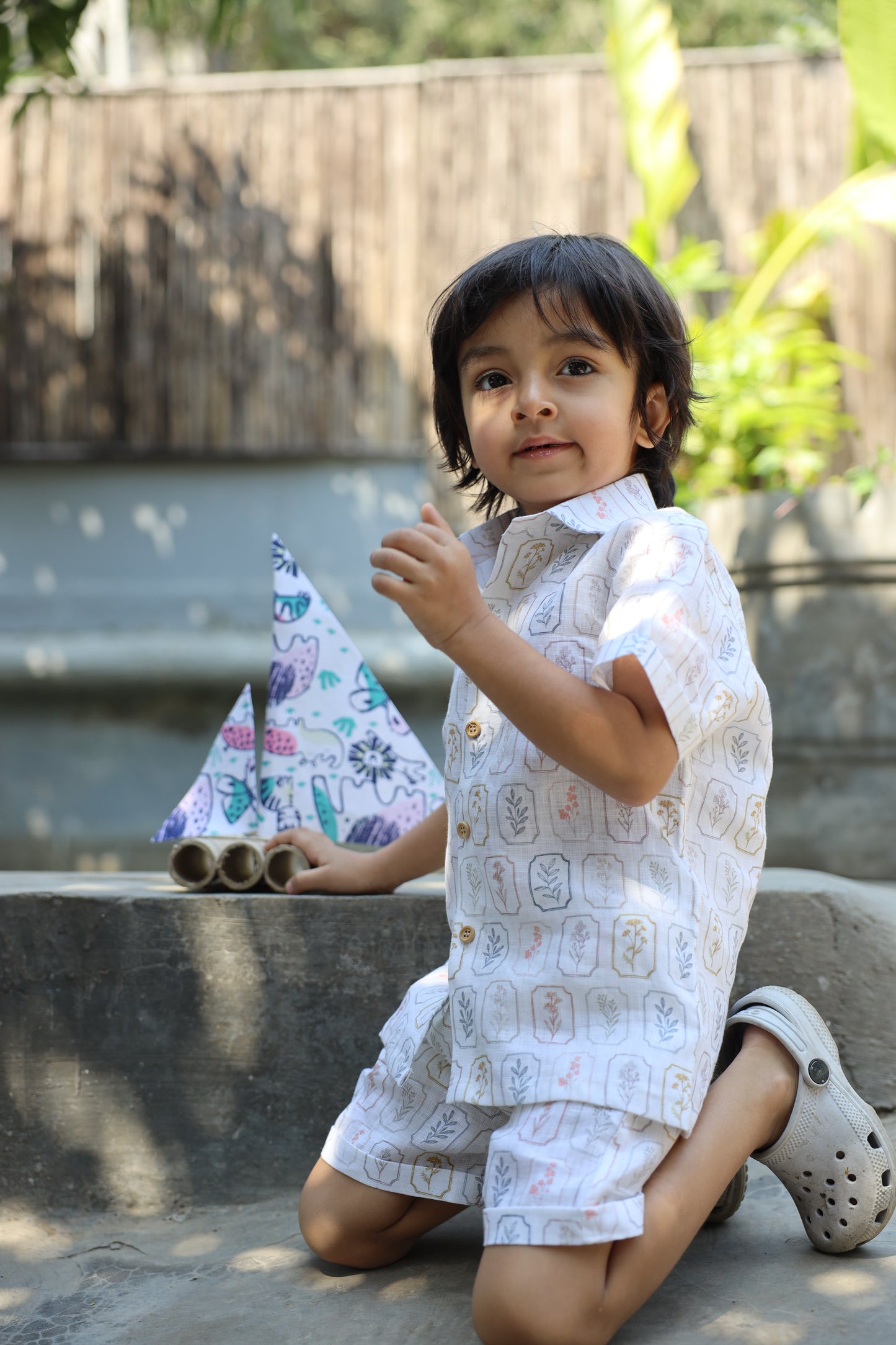 The Arbor Essence Print Pure Linen Coord Sets