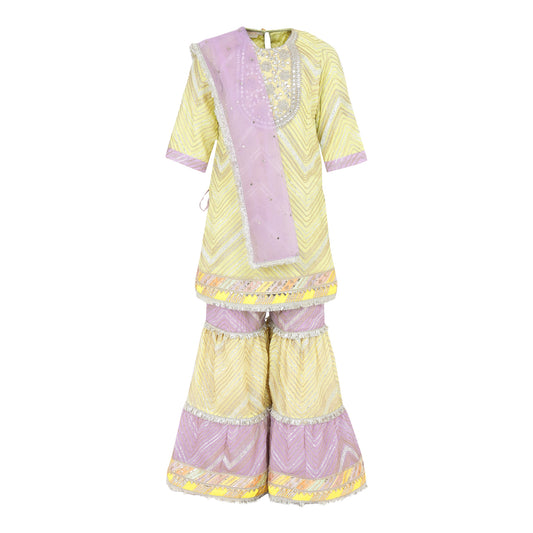 Chinon Kurta and Sharara set