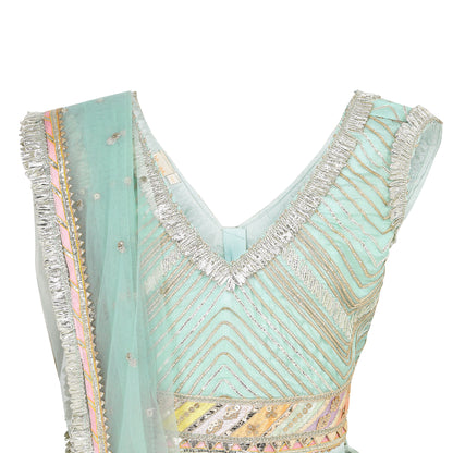 Lehenga with Gota Detailing set